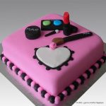 Pink Makeup design cake pune