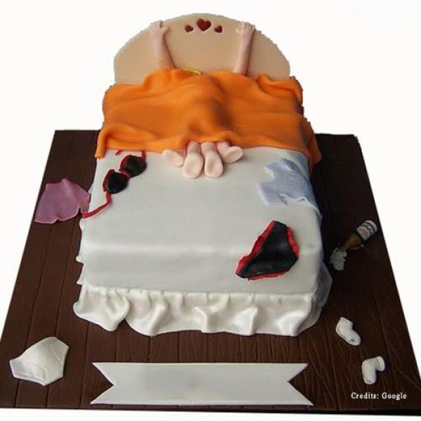 Couple On Bed Cake Pune