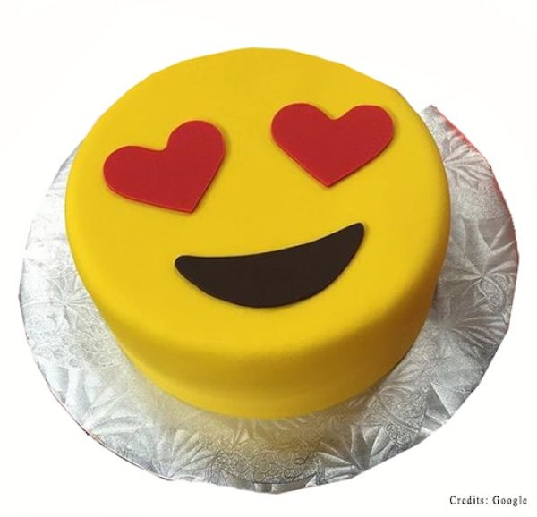 Happy Heart eyes Cake - Adult Cakes Pune