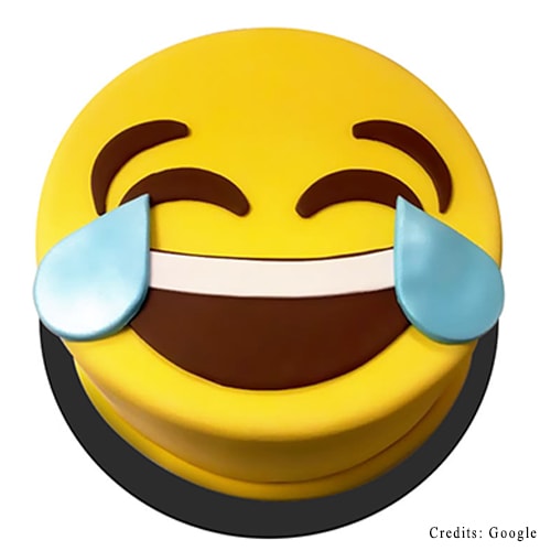 Laughing emoji cake | Emoji cake, Cake, Gym cake
