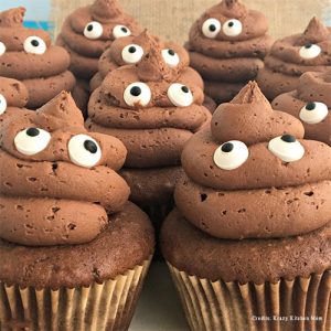 Poop Emoji Cupcakes pune